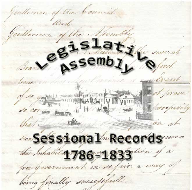 Legislative Assembly : Sessional Records (RS24)
